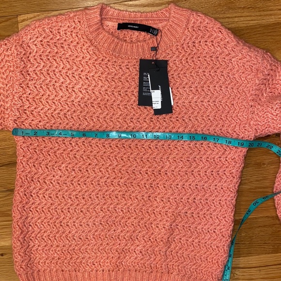 NWT Vero Moda Womens Freja Crewneck Balloon Sleeve Pullover Sweater - Picture 7 of 7